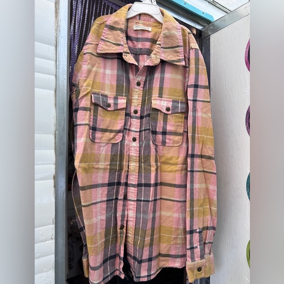 Spell Tops - Spell Plaid Shirt Jacket